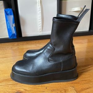 Gia Borghini x RHW Flatform Booties